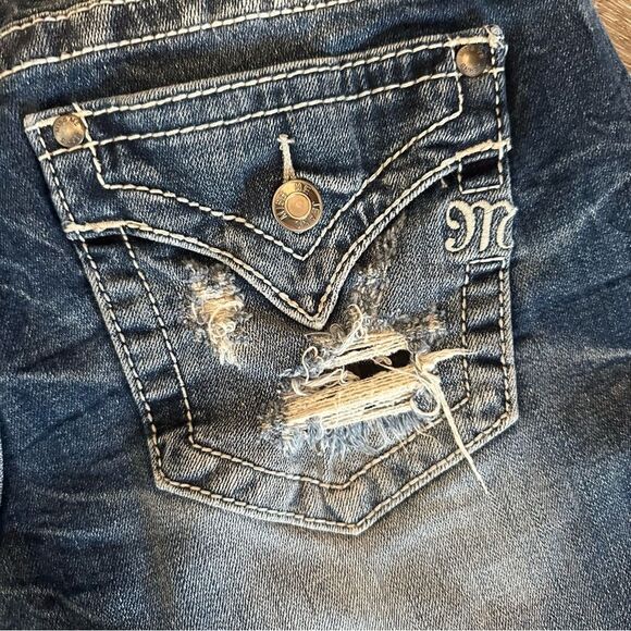 Miss Me Denim Jean Shorts Size 28 Mid Rise Easy Short - Picture 12 of 12